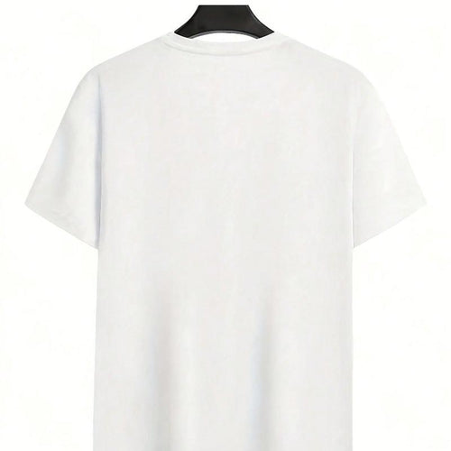 Casual Round-Neck Short-Sleeve T-Shirt for Women Featuring a Fashionable Polka Dot Heart Print for Spring And Summer