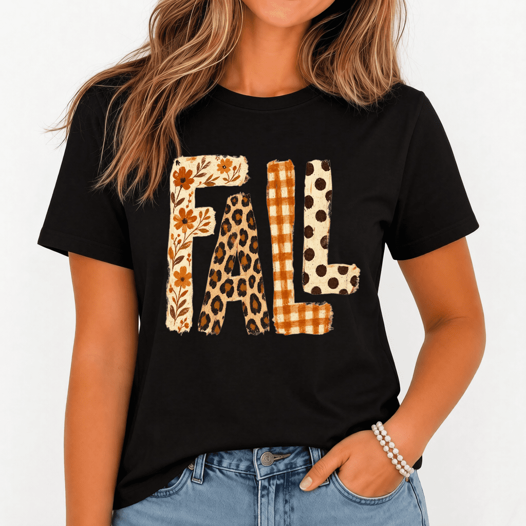 Autumn-Themed, Autumn Pumpkin, Girly, Stylish Thanksgiving Women's Crew-Neck Short-Sleeve T-Shirt.