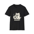 Hangry Cat T-Shirt, Cute Angry Cat Donut Graphic Tee, Funny Sarcastic Shirt, Animal Lover Gift for Women Men