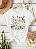 Women's Wildflower Bouquet Graphic T-Shirt