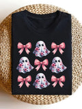 Ghostly Vibes T-Shirt Spooky Halloween Tee Fun Paranormal Graphic Shirt