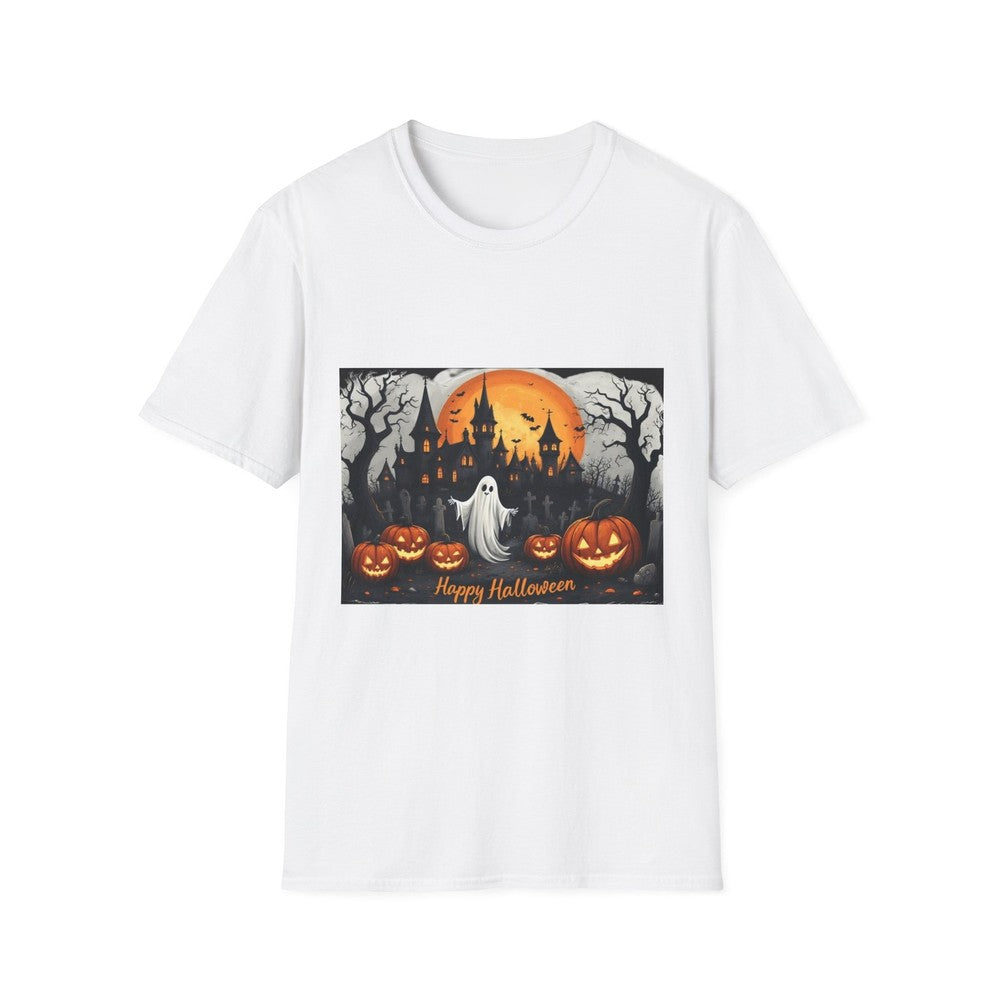 Halloween Ghost Unisex T-Shirt, Spooky Shirt, Pumpkin Tee, Gift for Halloween
